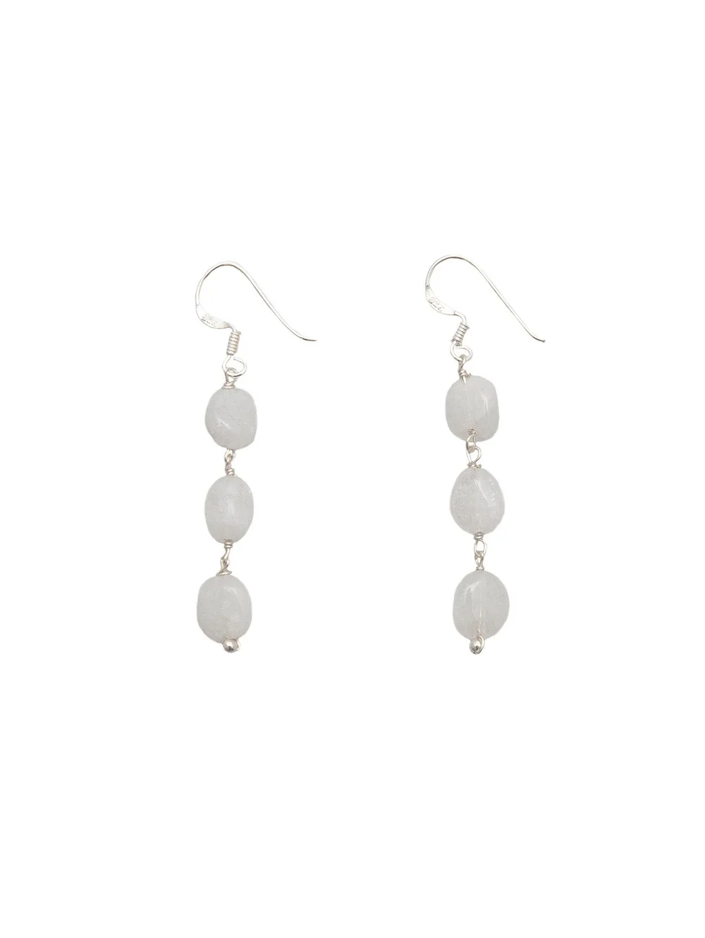 Lotus and Luna Moonstone Waterfall Earrings
